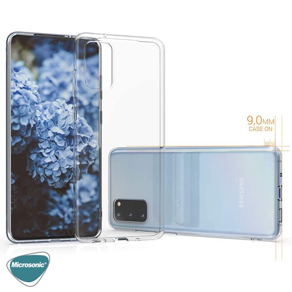 Microsonic Samsung Galaxy S20 Kılıf Transparent Soft Beyaz 4