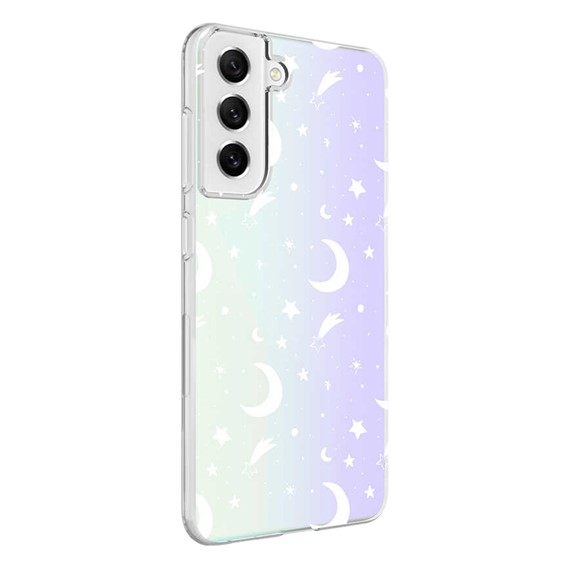 Microsonic Samsung Galaxy S21 FE Braille Feel Desenli Kılıf Moon 2
