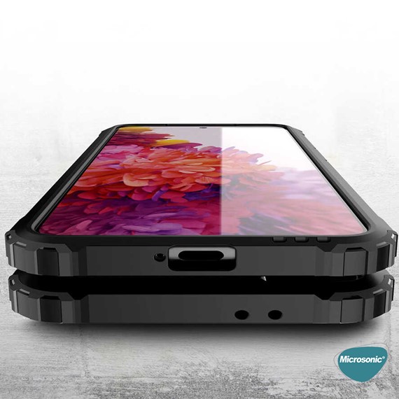 Microsonic Samsung Galaxy S21 Kılıf Rugged Armor Mavi 8