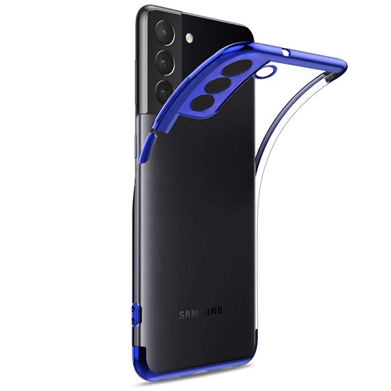Microsonic Samsung Galaxy S21 Plus Kılıf Skyfall Transparent Clear Mavi 2