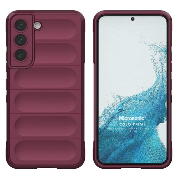 Microsonic Samsung Galaxy S22 Kılıf Oslo Prime Bordo 1