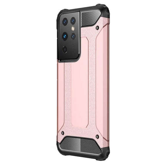 Microsonic Samsung Galaxy S21 Ultra Kılıf Rugged Armor Rose Gold 2