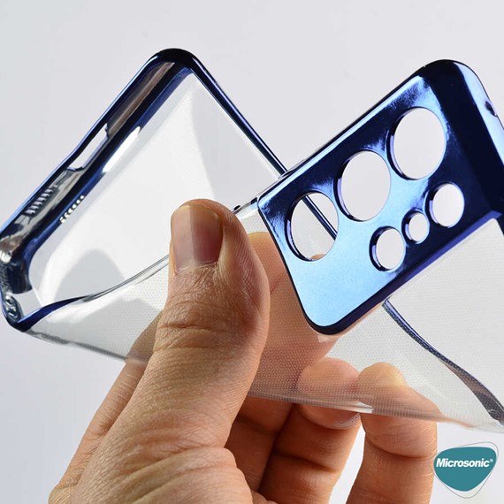 Microsonic Samsung Galaxy S21 Ultra Kılıf Skyfall Transparent Clear Gümüş 3