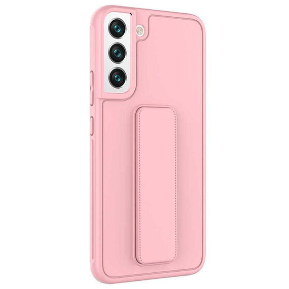 Microsonic Samsung Galaxy S22 Kılıf Hand Strap Pembe 2