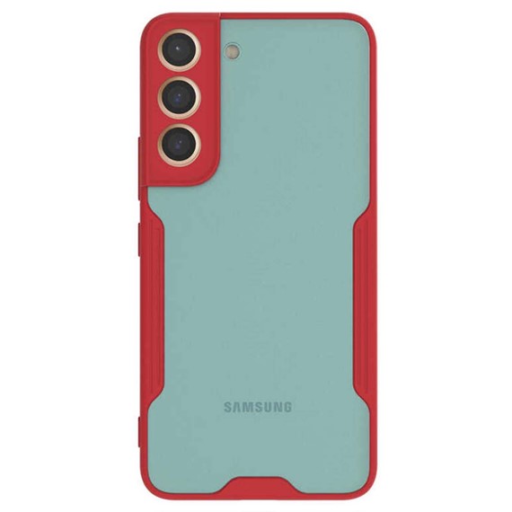 Microsonic Samsung Galaxy S22 Kılıf Paradise Glow Kırmızı 2