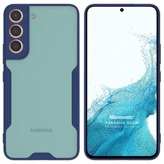 Microsonic Samsung Galaxy S22 Plus Kılıf Paradise Glow Lacivert 1