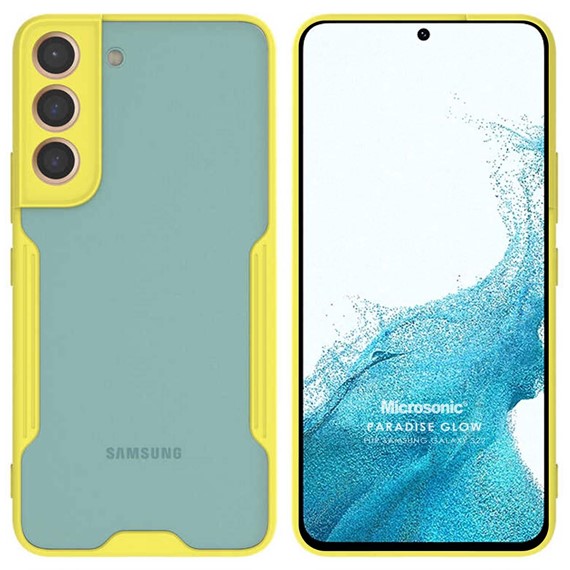 Microsonic Samsung Galaxy S22 Plus Kılıf Paradise Glow Sarı 1