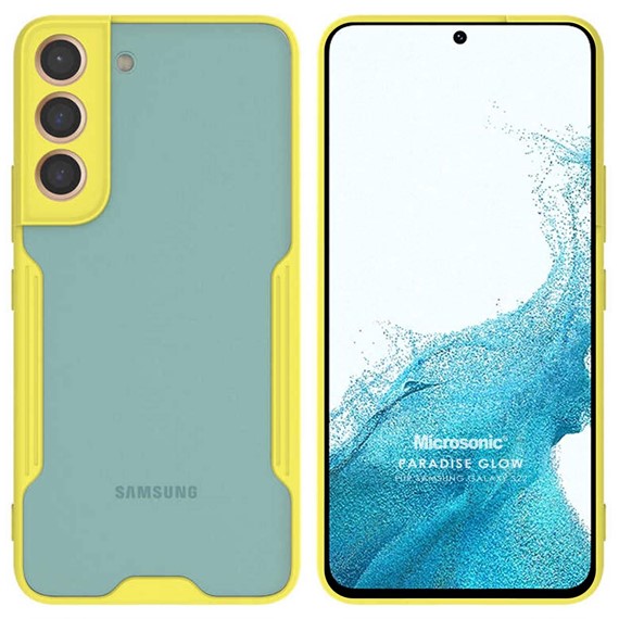 Microsonic Samsung Galaxy S22 Kılıf Paradise Glow Sarı 1