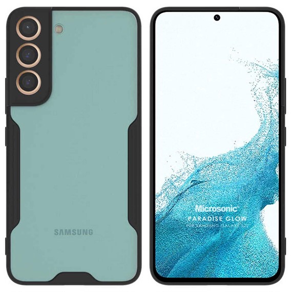Microsonic Samsung Galaxy S22 Plus Kılıf Paradise Glow Siyah 1