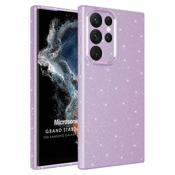 Microsonic Samsung Galaxy S22 Ultra Kılıf Grand Stardust Lila 1