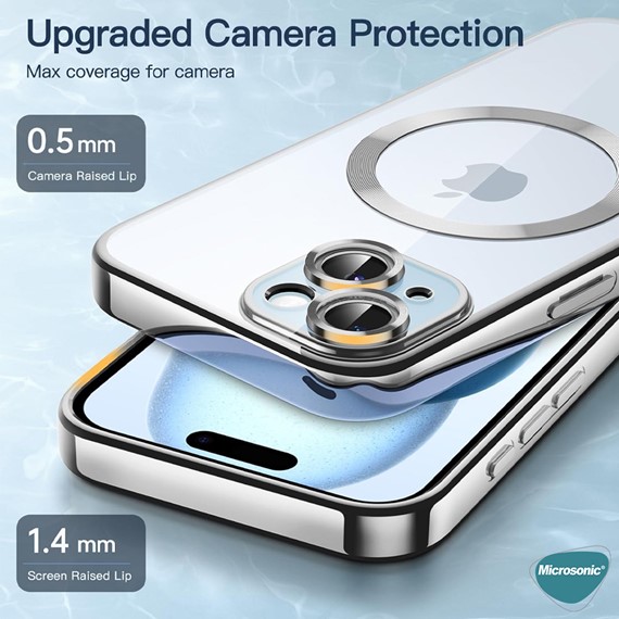 Microsonic Apple iPhone 11 Pro Kılıf MagSafe Luxury Electroplate Rose Gold 4