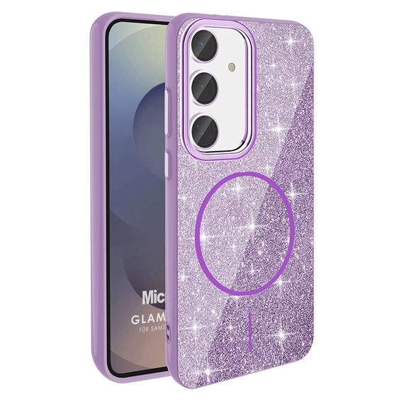 Microsonic Samsung Galaxy S23 FE Kılıf GlamGrip Luxe Lila 1