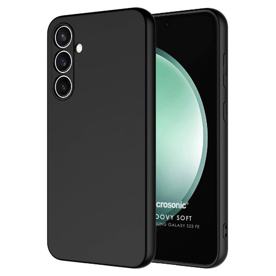 Microsonic Samsung Galaxy S23 FE Kılıf Groovy Soft Siyah 1