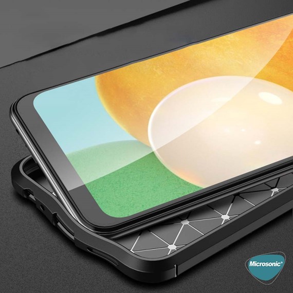 Microsonic Samsung Galaxy S23 Plus Kılıf Deri Dokulu Silikon Siyah 2