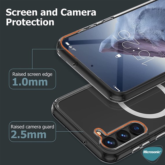 Microsonic Samsung Galaxy S23 Plus Kılıf MagSafe Clear Soft Şeffaf 5