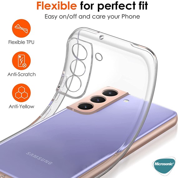 Microsonic Samsung Galaxy S23 Plus Kılıf Transparent Soft Şeffaf 3