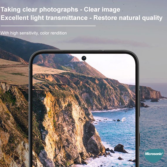 Microsonic Samsung Galaxy S24 Plus Kamera Lens Koruma Camı V2 Siyah 5