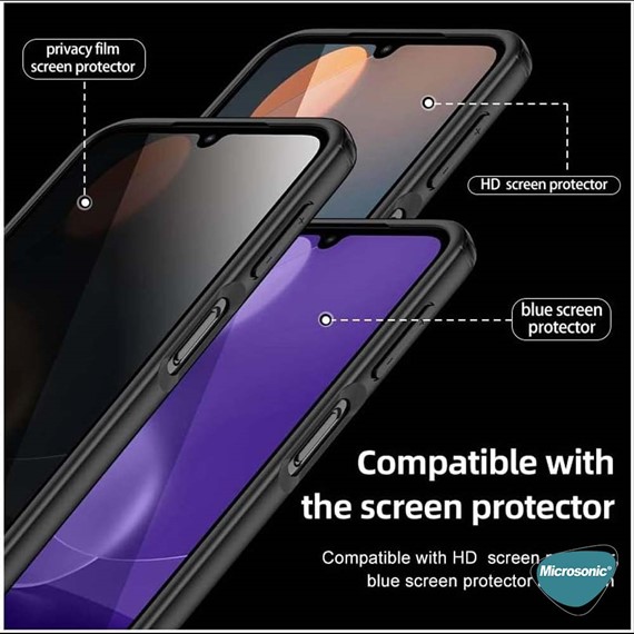 Microsonic Samsung Galaxy S23 Plus Kılıf Frosted Frame Siyah 3