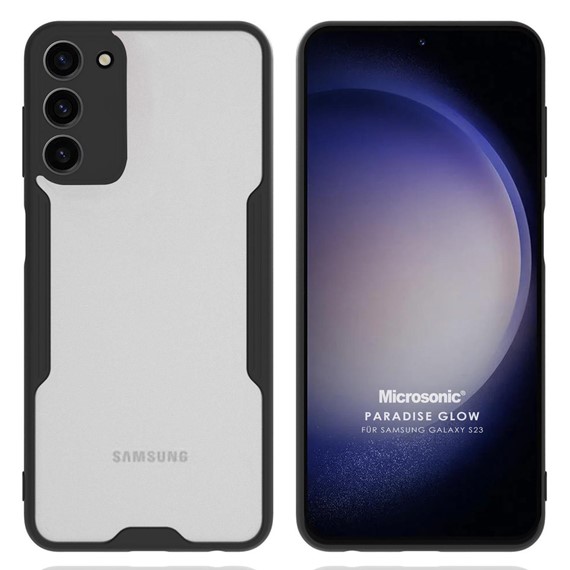 Microsonic Samsung Galaxy S23 Plus Kılıf Paradise Glow Siyah 1