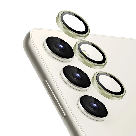 Microsonic Samsung Galaxy S23 Plus Tekli Kamera Lens Koruma Camı Yeşil 1