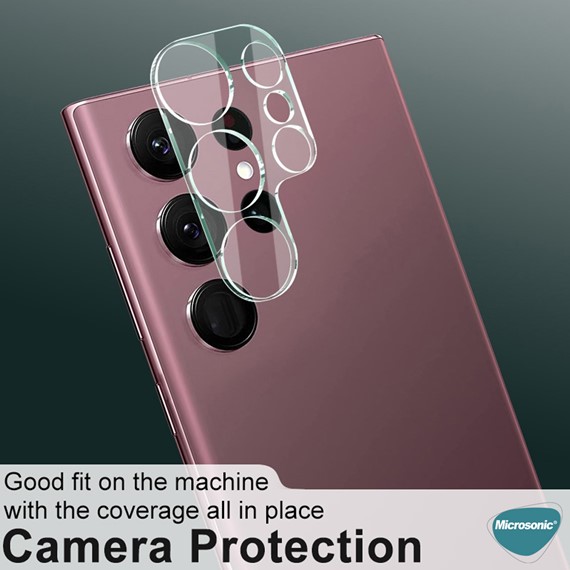 Microsonic Samsung Galaxy S23 Ultra Kamera Lens Koruma Camı 5