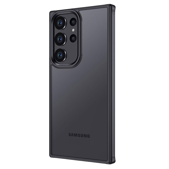 Microsonic Samsung Galaxy S23 Ultra Kılıf Frosted Frame Siyah 1