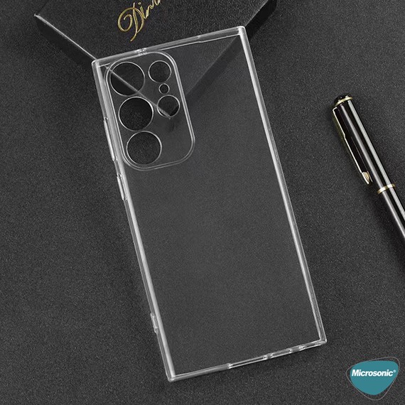 Microsonic Samsung Galaxy S23 Ultra Kılıf Transparent Soft Şeffaf 6