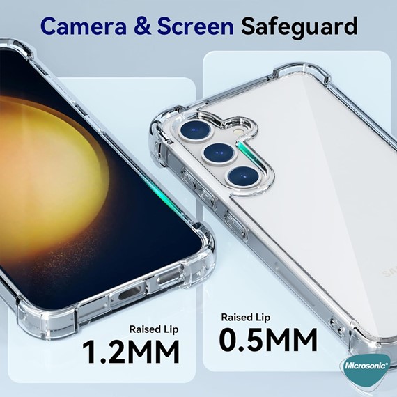 Microsonic Samsung Galaxy S24 Kılıf Shock Absorbing Şeffaf 4
