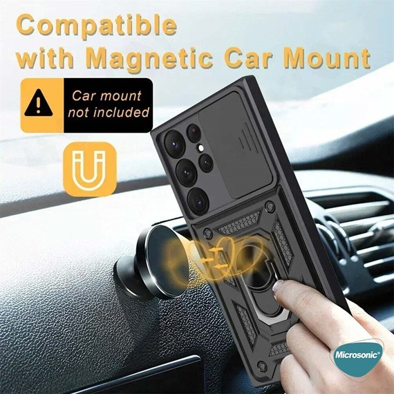 Microsonic Samsung Galaxy S24 Ultra Kılıf Impact Resistant Siyah 2