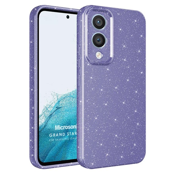 Microsonic Samsung Galaxy S25 Edge Kılıf Grand Stardust Mor 1