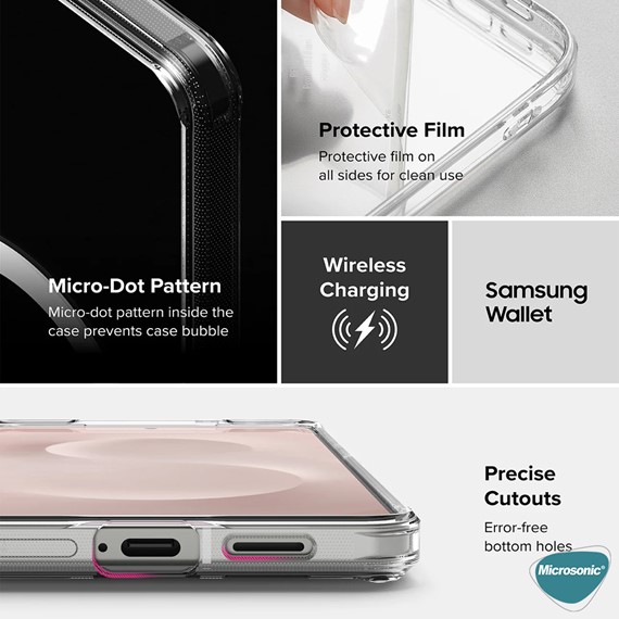 Microsonic Xiaomi Mi 13T Pro Kılıf MagSafe Clear Soft Şeffaf 6