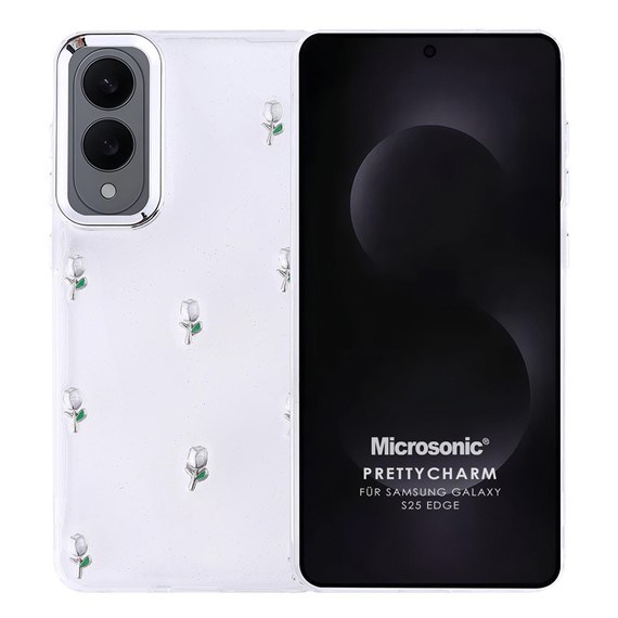 Microsonic Samsung Galaxy S25 Edge Kılıf PrettyCharm Tulip 1