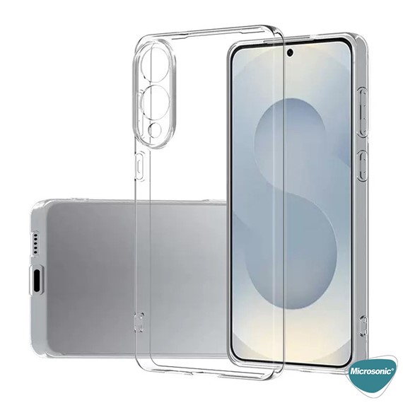Microsonic Samsung Galaxy S25 Edge Kılıf Transparent Soft Şeffaf 2