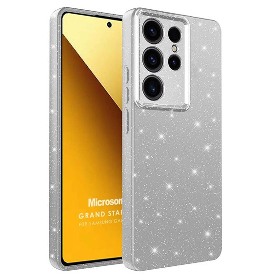 Microsonic Samsung Galaxy S25 Ultra Kılıf Grand Stardust Gümüş 1