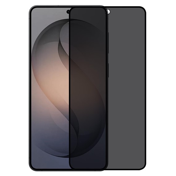 Microsonic Samsung Galaxy S26 Privacy 5D Gizlilik Filtreli Cam Ekran Koruyucu Siyah 1