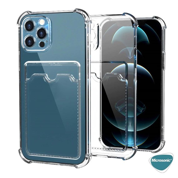 Microsonic Samsung Galaxy S26 Ultra Card Slot Shock Kılıf Şeffaf 4