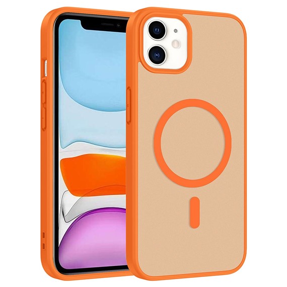 Microsonic Apple iPhone 11 Kılıf MagSmoke Neo Turuncu 1