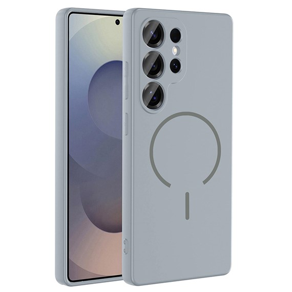 Microsonic Samsung Galaxy S26 Ultra Kılıf Zeno MagSafe Gri 1