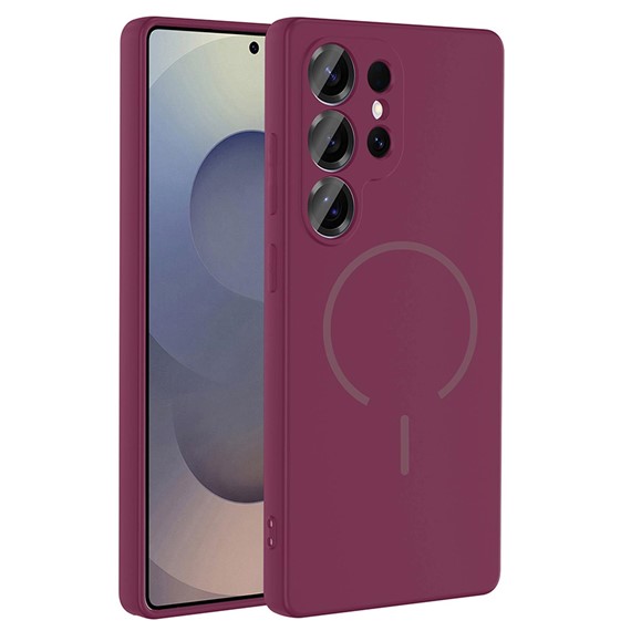 Microsonic Samsung Galaxy S26 Ultra Kılıf Zeno MagSafe Mürdüm 1