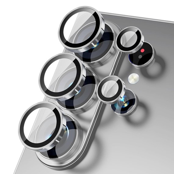 Microsonic Samsung Galaxy S26 Ultra Tekli Kamera Lens Koruma Camı Gümüş 1