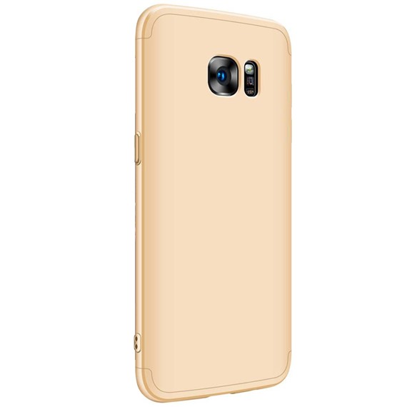 Microsonic Samsung Galaxy S7 Edge Kılıf Double Dip 360 Protective Gold 2