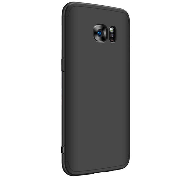 Microsonic Samsung Galaxy S7 Edge Kılıf Double Dip 360 Protective Siyah 2