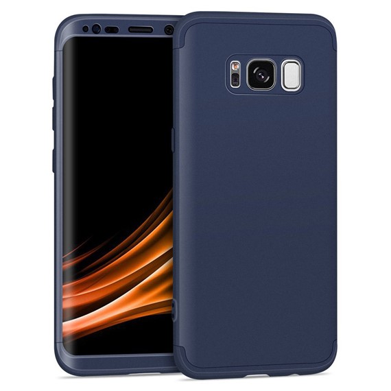 Microsonic Samsung Galaxy S8 Kılıf Double Dip 360 Protective Lacivert 1