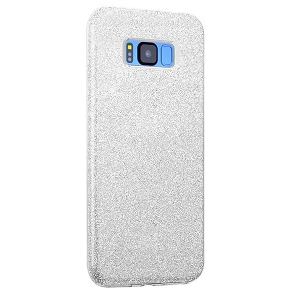 Microsonic Samsung Galaxy S8 Plus Kılıf Sparkle Shiny Gümüş 2