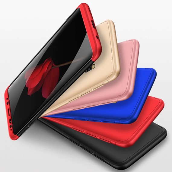 Microsonic Samsung Galaxy S9 Kılıf Double Dip 360 Protective Siyah Kırmızı 4