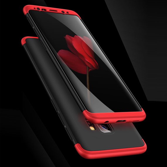 Microsonic Samsung Galaxy S9 Kılıf Double Dip 360 Protective Kırmızı 5