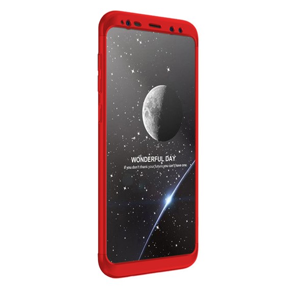 Microsonic Samsung Galaxy S9 Kılıf Double Dip 360 Protective Kırmızı 2