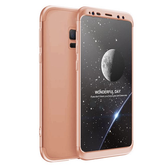 Microsonic Samsung Galaxy S9 Kılıf Double Dip 360 Protective Rose Gold 1