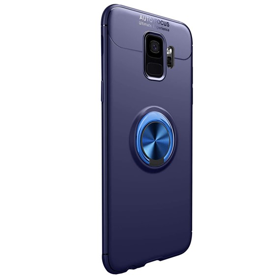 Microsonic Samsung Galaxy S9 Kılıf Kickstand Ring Holder Lacivert 2