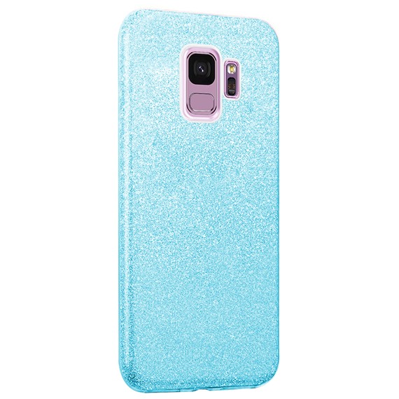 Microsonic Samsung Galaxy S9 Kılıf Sparkle Shiny Mavi 2